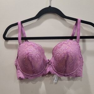 Sz 34DD/E Dusty Rose Le Mystère Sofia Lace Underwire Bra